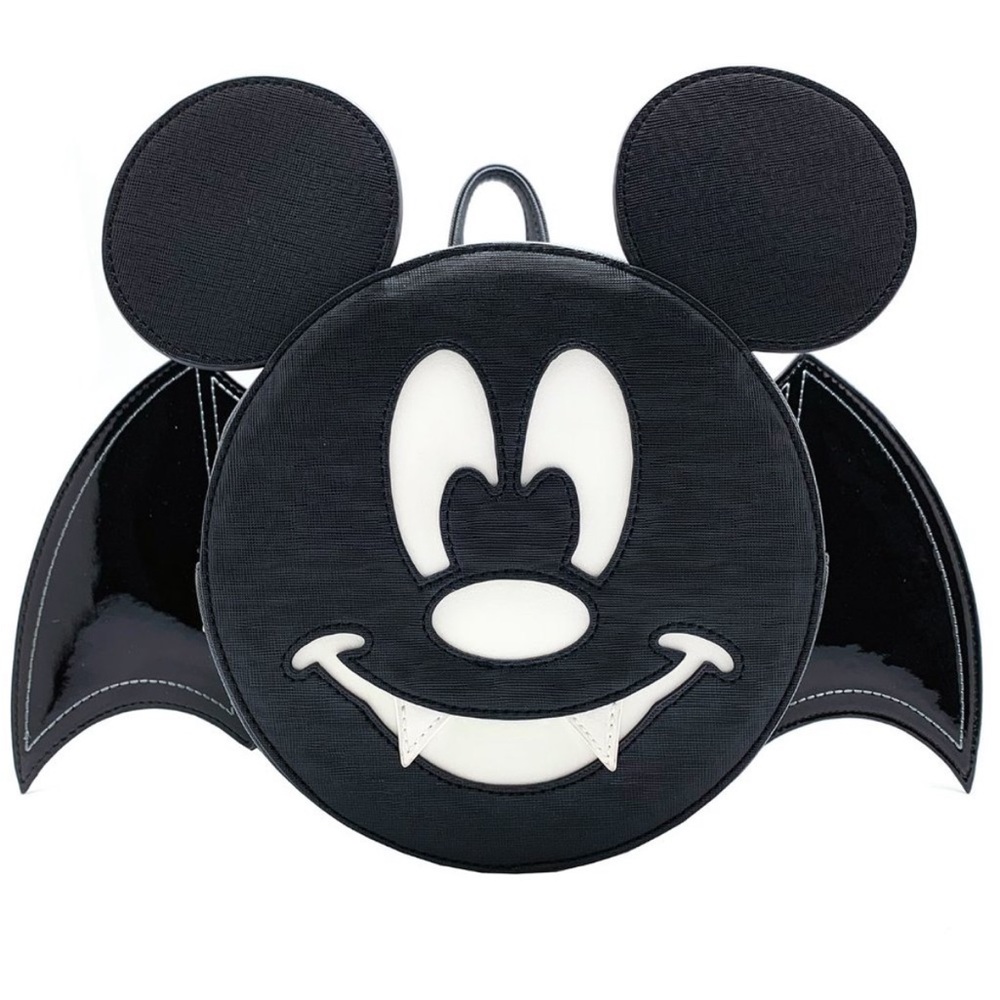 🖤 MICKEY VAMPIRE BAT Disney Backpack Purse Bag Glow In the Dark Loungefly NEW - Picture 8 of 8
